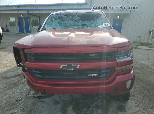 3GCUKREC1JG477276 2018 CHEVROLET SILVERADO Red Widok z przodu
