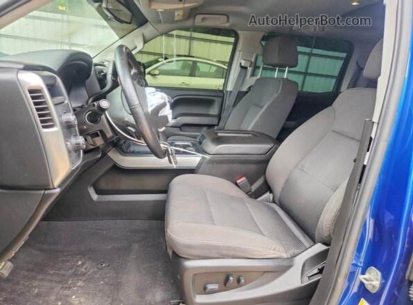 3GCUKREC1JG480128 2018 CHEVROLET SILVERADO Blue Вид салону спереду