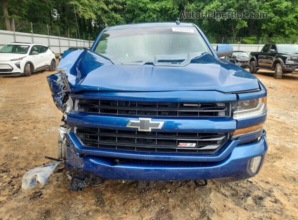 3GCUKREC1JG480128 2018 CHEVROLET SILVERADO Blue Вид спереду