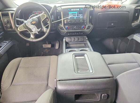 3GCUKREC1JG480128 2018 CHEVROLET SILVERADO Blue Вид панелі приладів