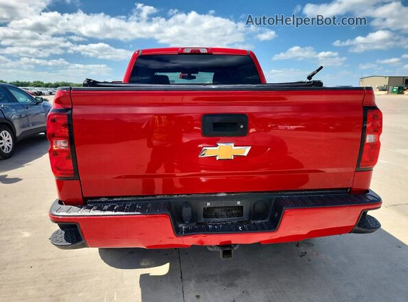 3GCUKREC1JG569651 2018 CHEVROLET SILVERADO Red Вид ззаду