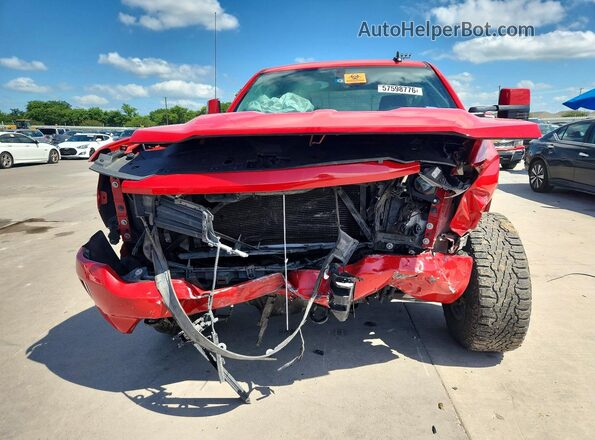 3GCUKREC1JG569651 2018 CHEVROLET SILVERADO Red Вид спереду