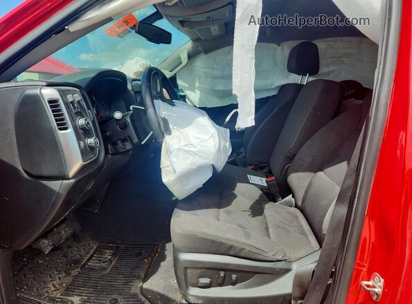 3GCUKREC1JG569651 2018 CHEVROLET SILVERADO Red Вид салону спереду