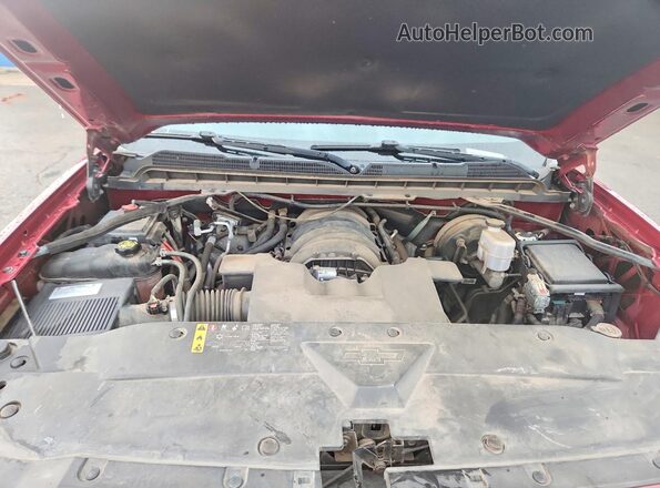3GCUKREC1JG632943 2018 CHEVROLET SILVERADO Красный Вид задней части салона