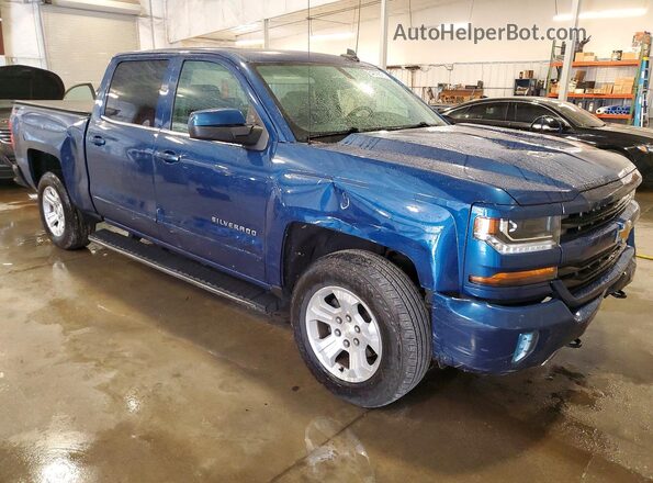 3GCUKREC2GG314919 2016 CHEVROLET SILVERADO Синий Передняя правая четверть
