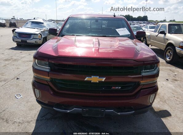 3GCUKREC2HG356752 2017 CHEVROLET SILVERADO Red Vista del cuadro de instrumentos