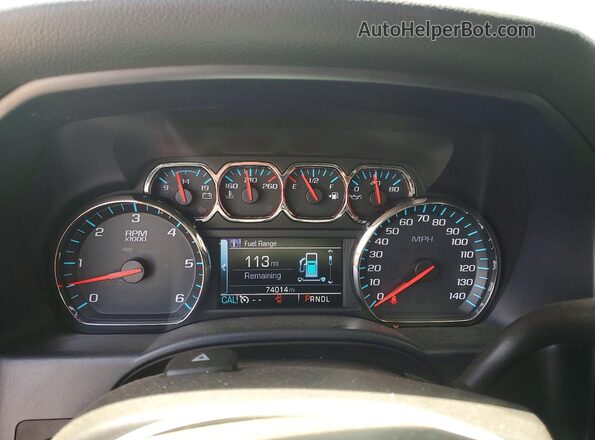 3GCUKREC2HG369162 2017 CHEVROLET SILVERADO Black Vista del cuadro de instrumentos