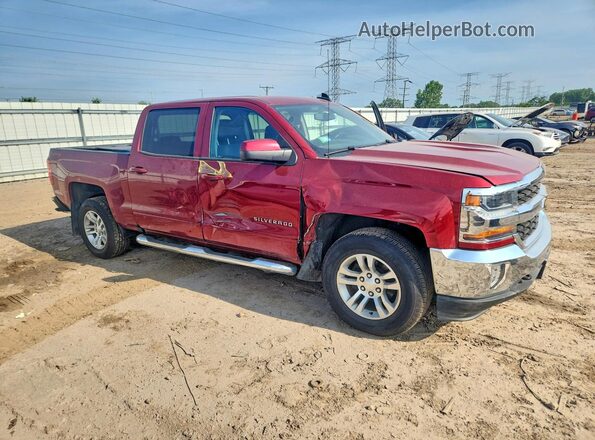 3GCUKREC2JG225648 2018 CHEVROLET SILVERADO Красный Передняя правая четверть