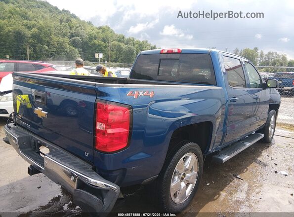 3GCUKREC2JG378322 2018 CHEVROLET SILVERADO Blue Trasero derecho