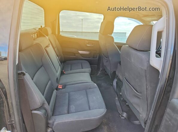 3GCUKREC2JG473267 2018 CHEVROLET SILVERADO Black უკანა სავარძლების ხედი