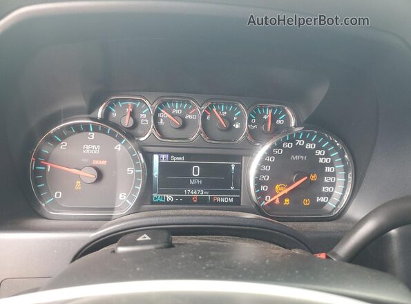 3GCUKREC3GG312080 2016 CHEVROLET SILVERADO Blue ხელსაწყოთა პანელის ხედი