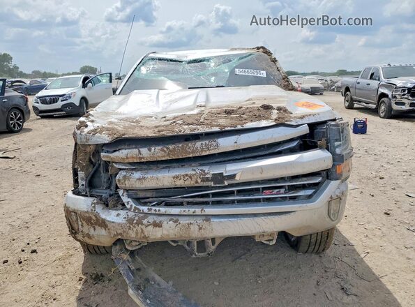 3GCUKREC3JG204615 2018 CHEVROLET SILVERADO Silver Widok z przodu