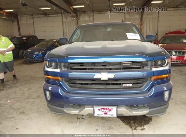 3GCUKREC3JG536585 2018 CHEVROLET SILVERADO Blue Вид щитка приладів