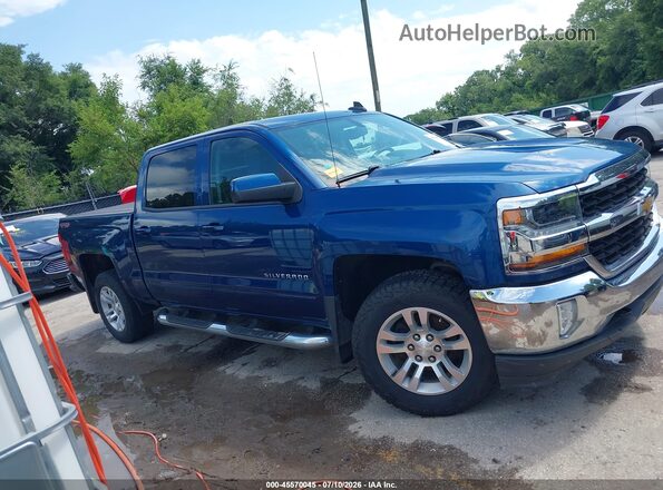3GCUKREC4HG199385 2017 CHEVROLET SILVERADO Blue უკანა სალონის ხედი