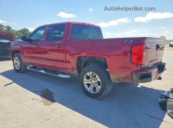 3GCUKREC4JG293109 2018 CHEVROLET SILVERADO Burgundy Trasero izquierdo