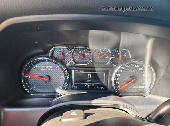 3GCUKREC4JG295183 2018 CHEVROLET SILVERADO White Vista del cuadro de instrumentos