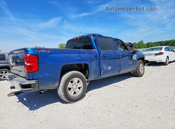 3GCUKREC4JG444448 2018 CHEVROLET SILVERADO Blue Trasero derecho