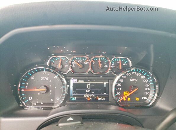 3GCUKREC5GG232246 2016 CHEVROLET SILVERADO Blue Vista del cuadro de instrumentos