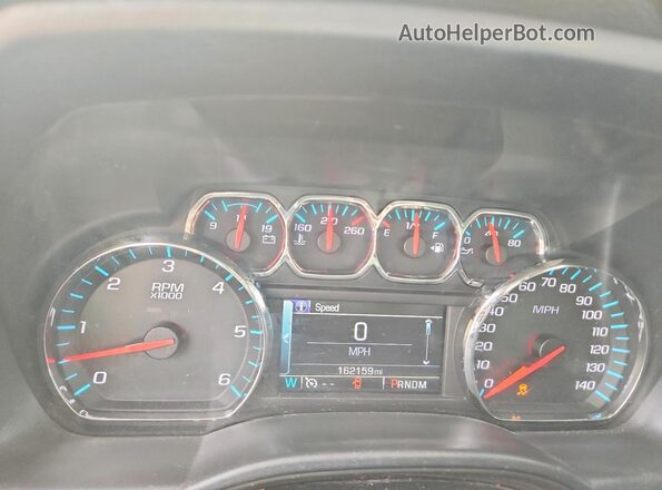 3GCUKREC5GG237799 2016 CHEVROLET SILVERADO Gray Вид щитка приладів