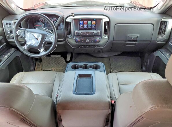 3GCUKREC5HG343235 2017 CHEVROLET SILVERADO Red Вид панелі приладів