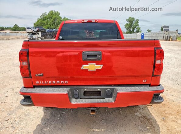3GCUKREC5HG343235 2017 CHEVROLET SILVERADO Red Вид ззаду