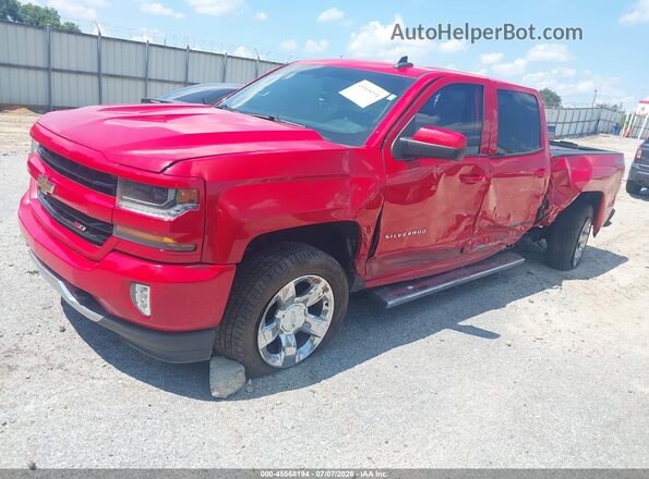 3GCUKREC5HG384481 2017 CHEVROLET SILVERADO Red წინა მარცხენა ხედი სამი მეოთხედიდან