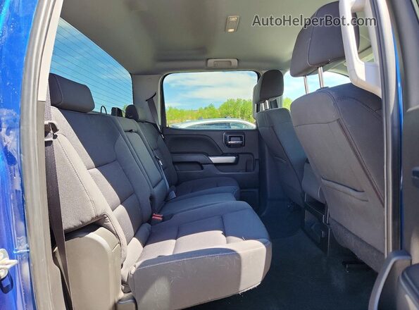 3GCUKREC5JG257011 2018 CHEVROLET SILVERADO Blue Widok tylnych siedzeń