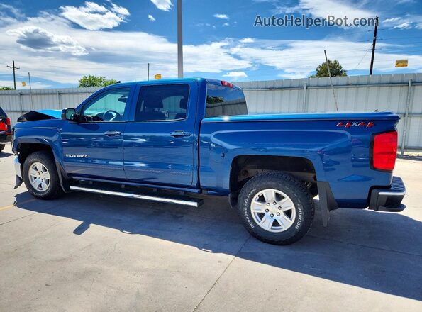 3GCUKREC5JG257011 2018 CHEVROLET SILVERADO Blue Tył lewy