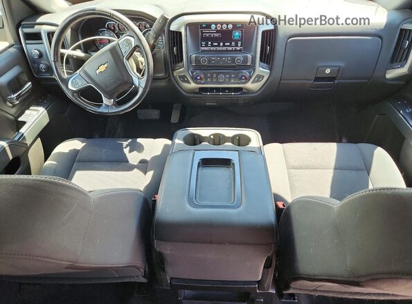 3GCUKREC5JG257011 2018 CHEVROLET SILVERADO Blue Widok deski rozdzielczej