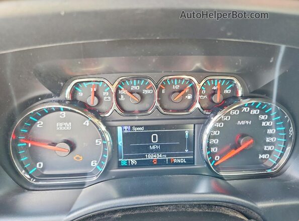 3GCUKREC5JG257011 2018 CHEVROLET SILVERADO Blue Widok zestawu wskaźników