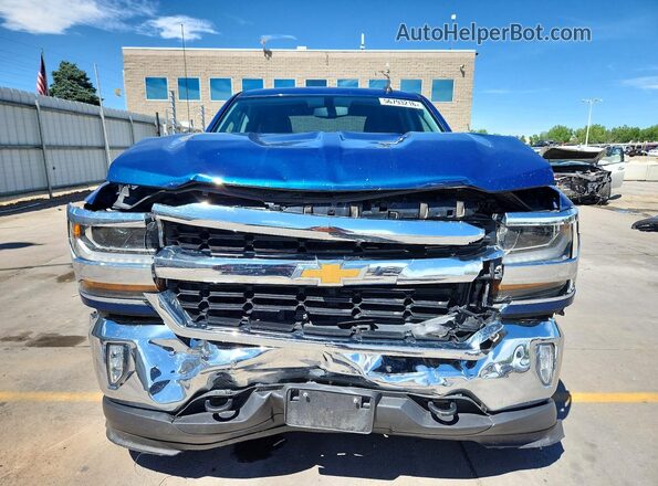 3GCUKREC5JG257011 2018 CHEVROLET SILVERADO Blue Widok z przodu