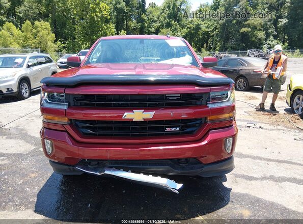 3GCUKREC5JG511865 2018 CHEVROLET SILVERADO Красный Вид задней части салона