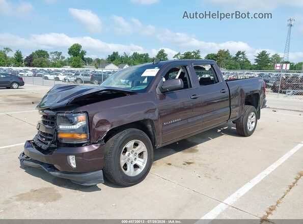 3GCUKREC6GG296909 2016 CHEVROLET SILVERADO Burgundy Vista tres cuartos delantera izquierda