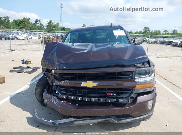 3GCUKREC6GG296909 2016 CHEVROLET SILVERADO Burgundy Vista del cuadro de instrumentos