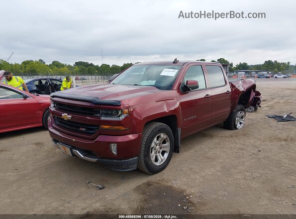 3GCUKREC6GG376372 2016 CHEVROLET SILVERADO Темно-бордовый Передняя левая четверть