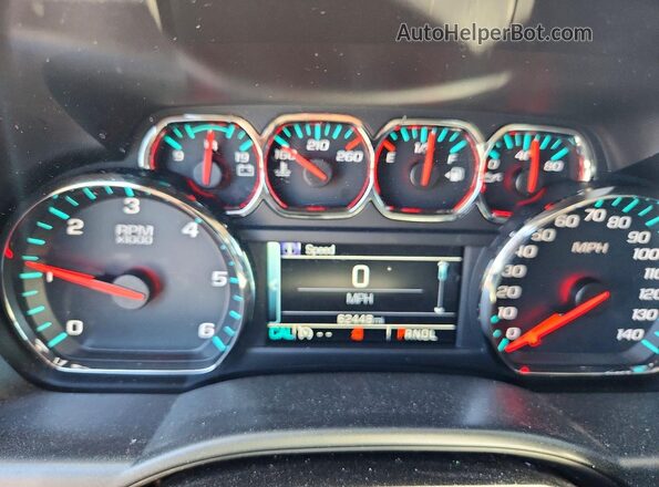 3GCUKREC6HG160197 2017 CHEVROLET SILVERADO Silver Instrument cluster view