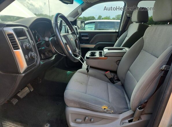 3GCUKREC6HG464663 2017 CHEVROLET SILVERADO Silver Вид салону спереду