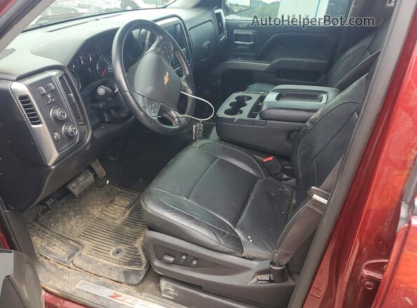 3GCUKREC7GG233673 2016 CHEVROLET SILVERADO Red Widok wnętrza z przodu