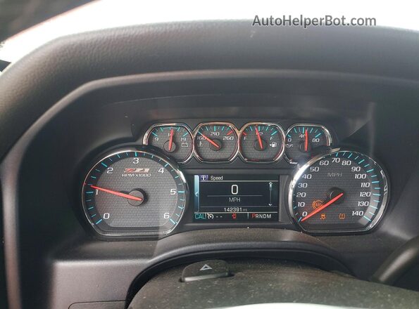 3GCUKREC7GG233673 2016 CHEVROLET SILVERADO Red Widok zestawu wskaźników