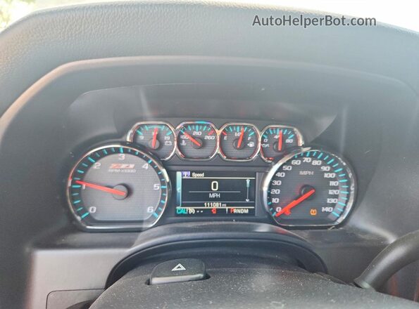 3GCUKREC7GG248836 2016 CHEVROLET SILVERADO Black Widok zestawu wskaźników
