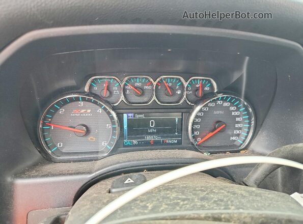 3GCUKREC7GG282632 2016 CHEVROLET SILVERADO Blue Instrument cluster view