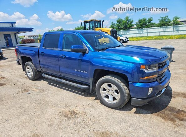 3GCUKREC7JG410729 2018 CHEVROLET SILVERADO Blue Delantero derecho