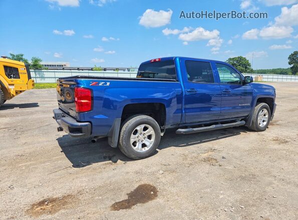 3GCUKREC7JG410729 2018 CHEVROLET SILVERADO Blue Trasero derecho
