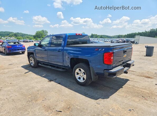 3GCUKREC7JG410729 2018 CHEVROLET SILVERADO Blue Trasero izquierdo