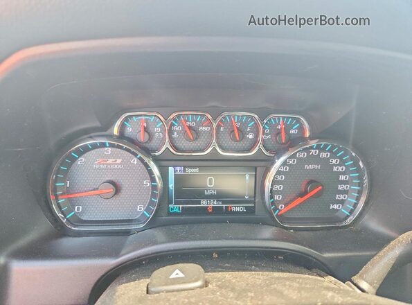 3GCUKREC7JG410729 2018 CHEVROLET SILVERADO Blue Vista del cuadro de instrumentos