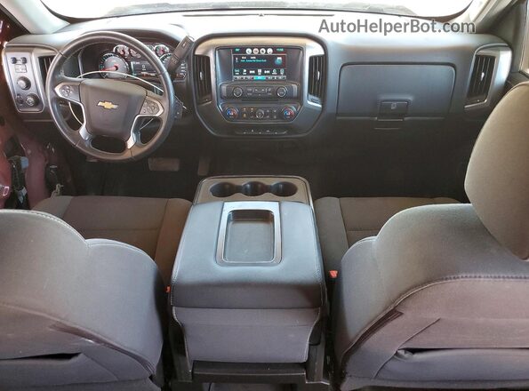 3GCUKREC8HG210856 2017 CHEVROLET SILVERADO Бордовый Вид панели приборов