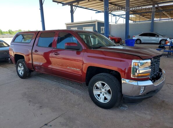 3GCUKREC8HG210856 2017 CHEVROLET SILVERADO Бордовый Передняя правая четверть