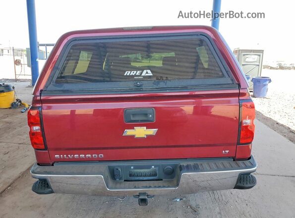3GCUKREC8HG210856 2017 CHEVROLET SILVERADO Бордовый Вид сзади