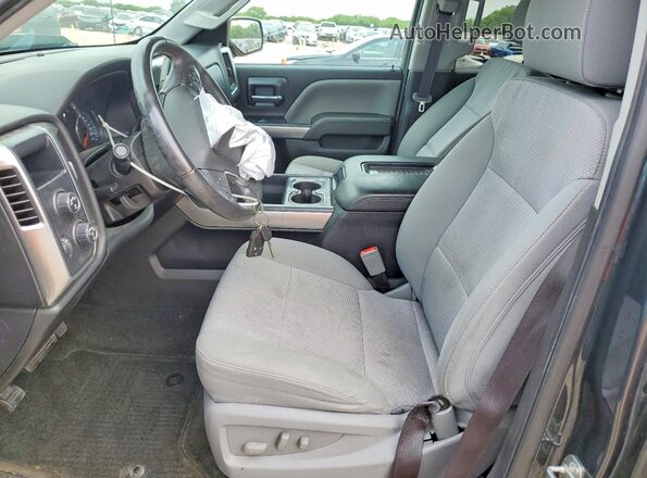 3GCUKREC8HG497972 2017 CHEVROLET SILVERADO Black Widok wnętrza z przodu