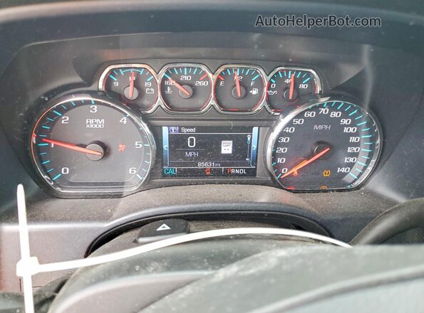 3GCUKREC8HG497972 2017 CHEVROLET SILVERADO Black Widok zestawu wskaźników